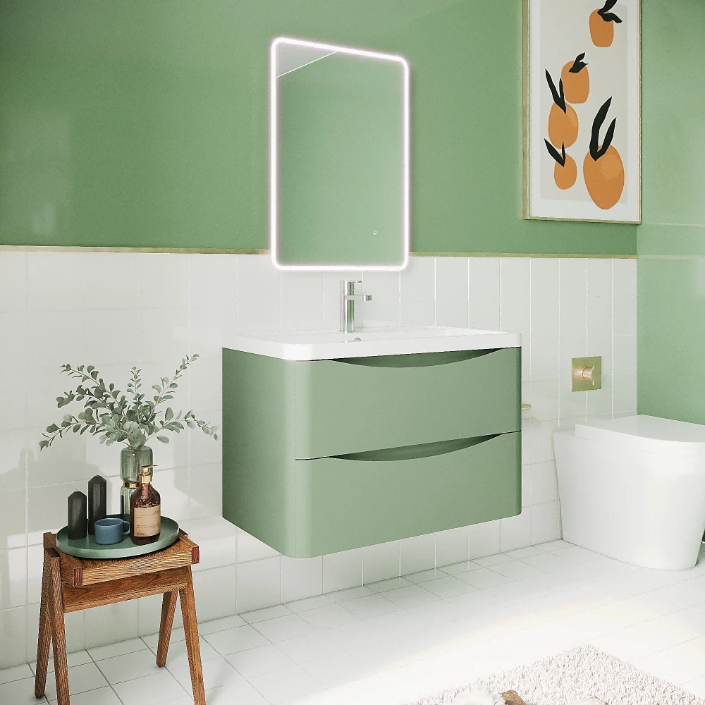 Green bathroom vanity Green bathroom vanity