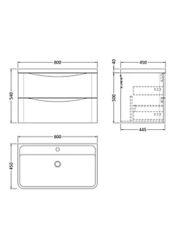 Wall Hung Vanity
